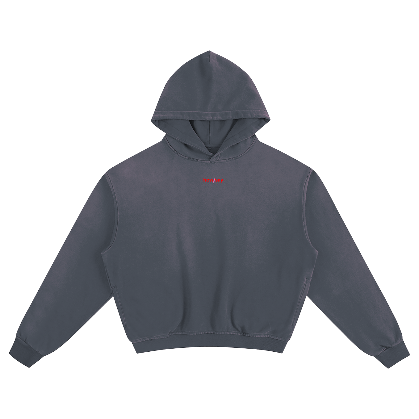 Howjsay - 420gsm - 100% Cotton - Sunfade Drop Shoulder Boxy Hoodie